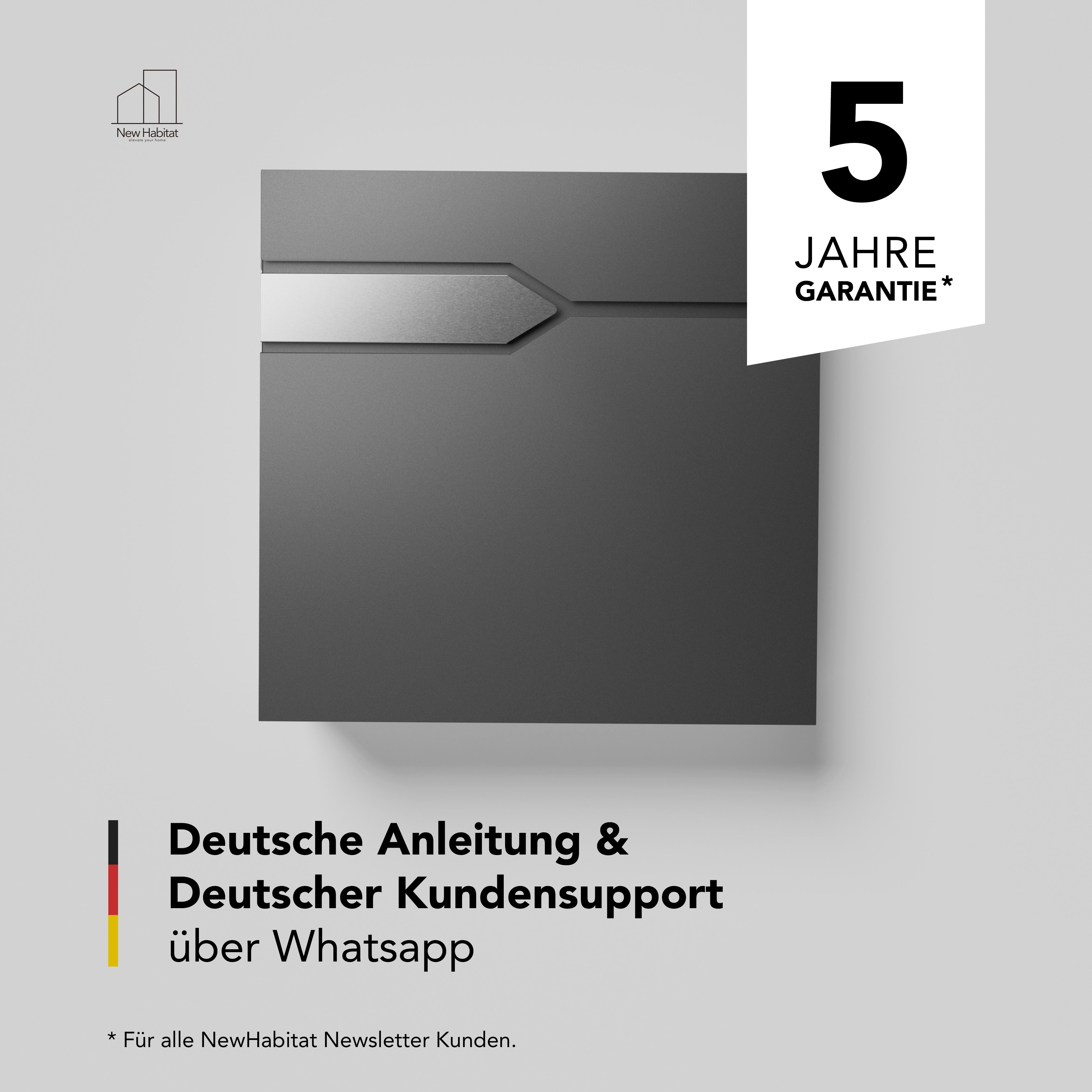 Briefkasten Munich — robust & zeitlos aus Edelstahl