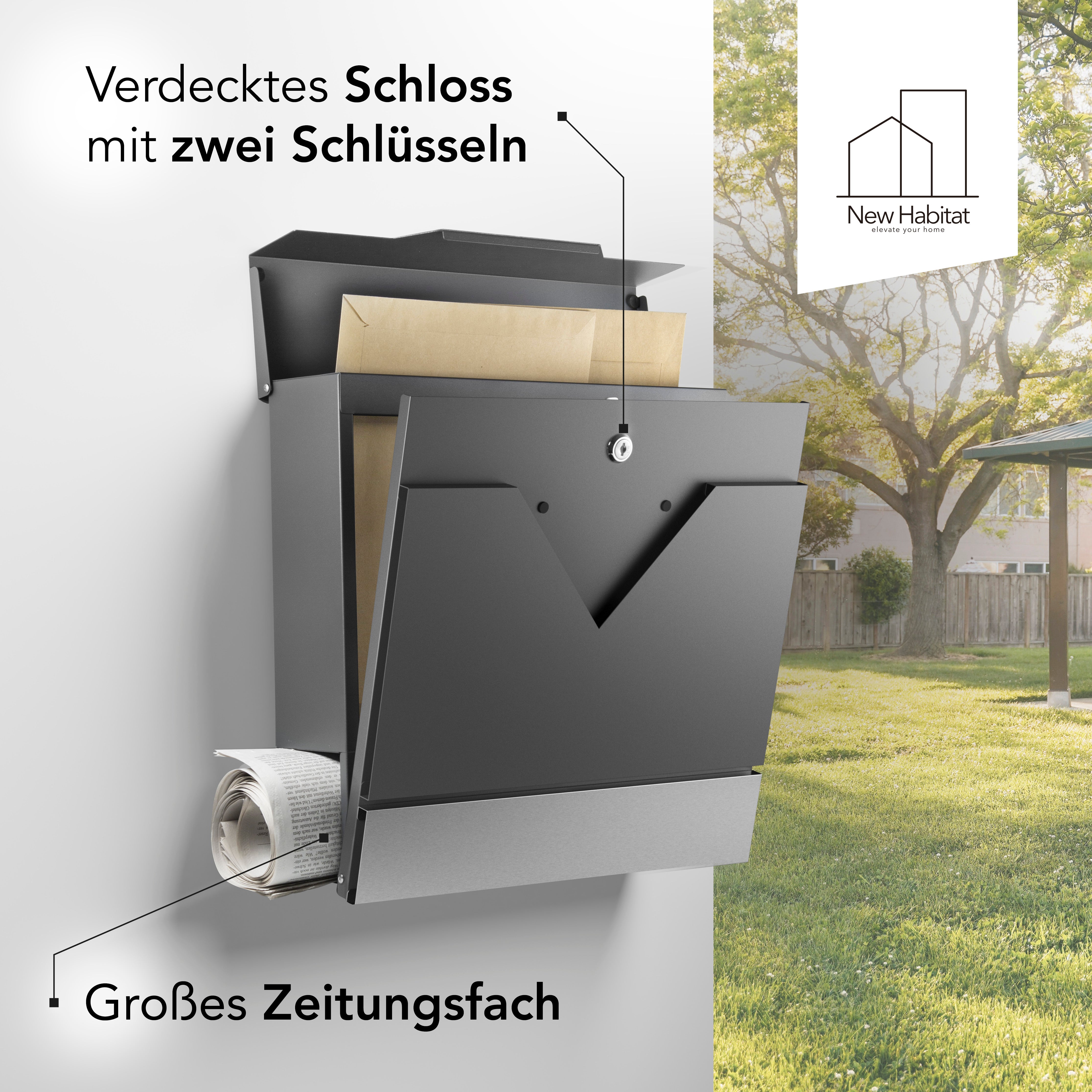 Briefkasten Venedig — italienisch-elegant aus Edelstahl