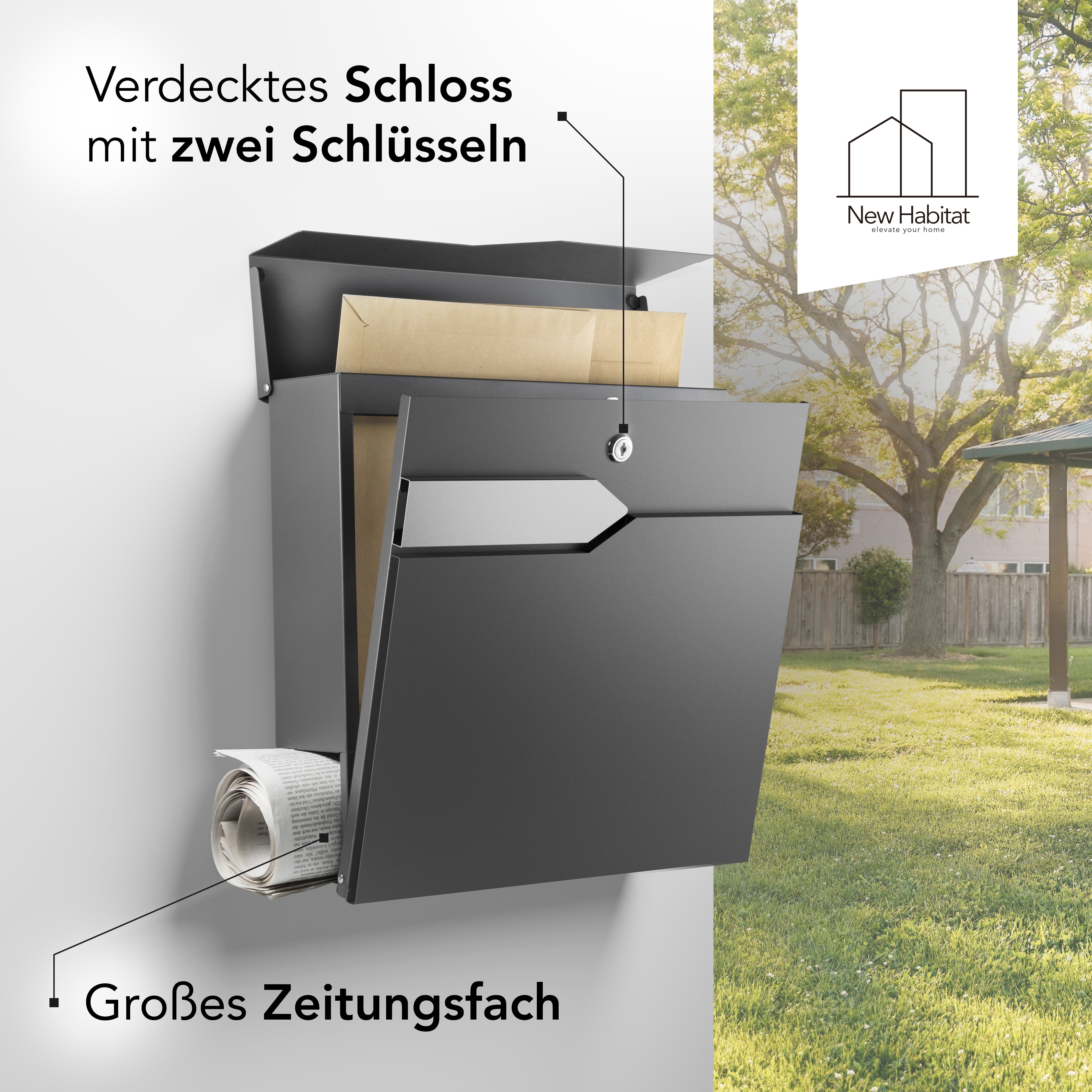 Briefkasten Munich — robust & zeitlos aus Edelstahl